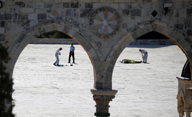 Israel says Jerusalem mosque metal detectors to stay Israel says Jerusalem mosque metal detectors to stay