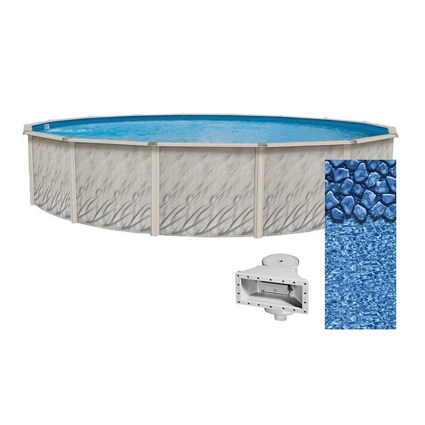 Lake Effect Meadows Reprieve Round Above Ground Swimming Pool 