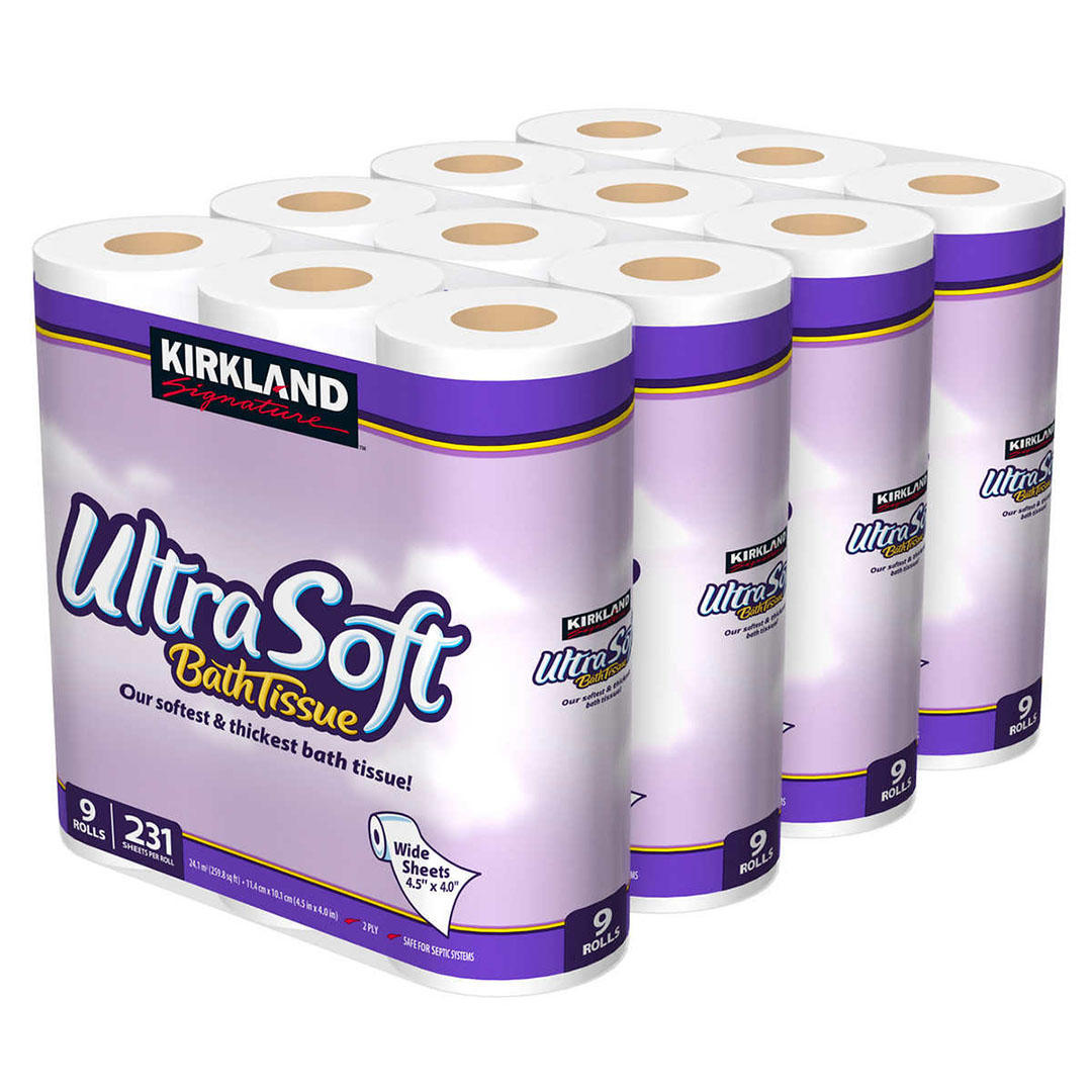Kirkland Signature Ultra Soft Bath Tissue, 36 Rolls 