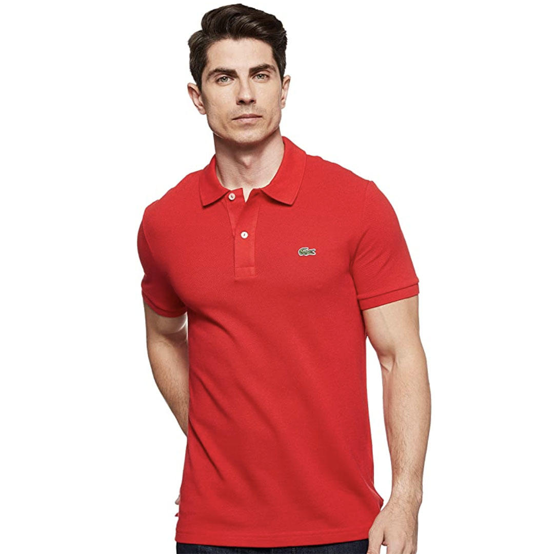 Lacoste Men's Classic Pique Slim Fit Short Sleeve Polo Shirt 