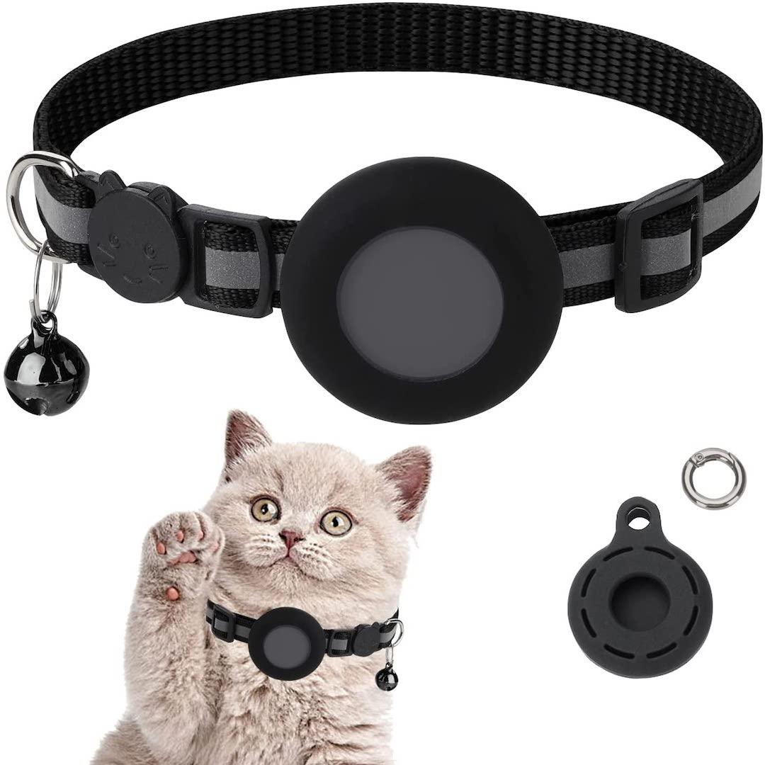 Airtag Cat Collar with Bell 