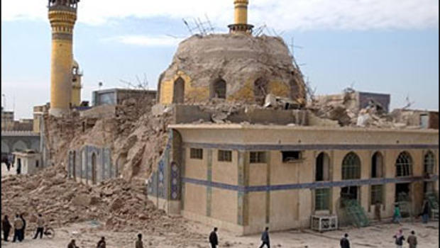 Image result for iraqi insurgents destroy a shiite shrines golden dome