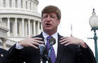 Rep. Patrick Kennedy, D-R.I. gestures during a health care news conference on Capitol Hill in Washington, Tuesday, Sept. 22, 2009. (AP Photo/Harry Hamburg) 