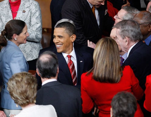Biden and Pelosi at State of the Union Address 2010 8x10 Photo L-115 Obama