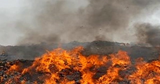 Trash Burn Pits in Afghanistan CBS News