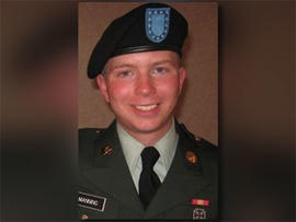 An undated photo of Army Spc. Bradley Manning.
