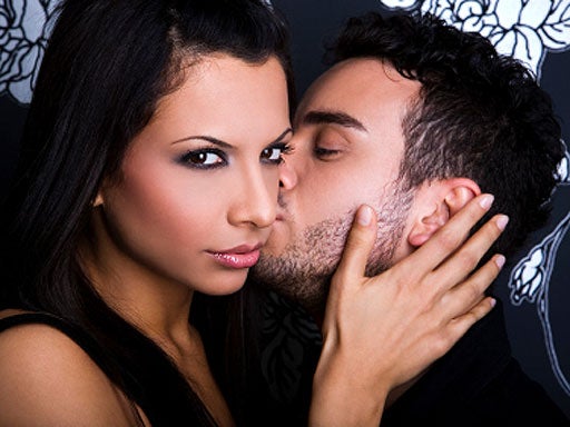 sexy couple, sexy man, sexy woman, kissing 