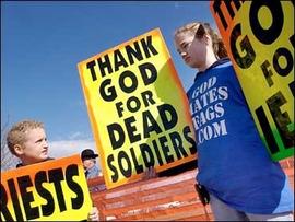 Missouri Residents Block Westboro Baptist Church Protesters at Soldier's Funeral
