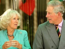 : TRH Prince Charles, Prince of Wales and Camilla, Duchess of Cornwall visit 12 Corps HQ meeting senior officers from regiments. on the fourth and final day of their four day visit to India on October 5, 2010 in Jodhpur, India. Prince Charles opened the Commonwealth Games on behalf of The Queen on October 3, after which Their Royal Highnesses are undertaking a series of engagements throughout India. (Photo by Aditya Kapoor/Getty