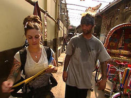 Nick and Vicki, above, have a lot of ground to cover in next week's leg of "The Amazing Race." (CBS Photo)