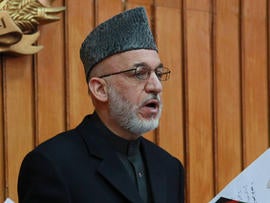 Afghan President Hamid Karzai
