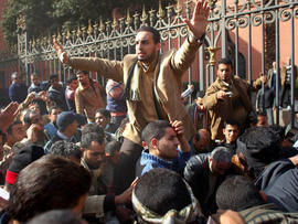 Cairo protesters Feb. 3, 2011
