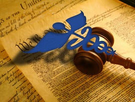 Caduseus over United States Constitution