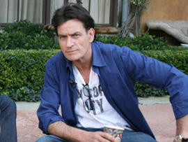 Richards and Sheen in puppy battle royale