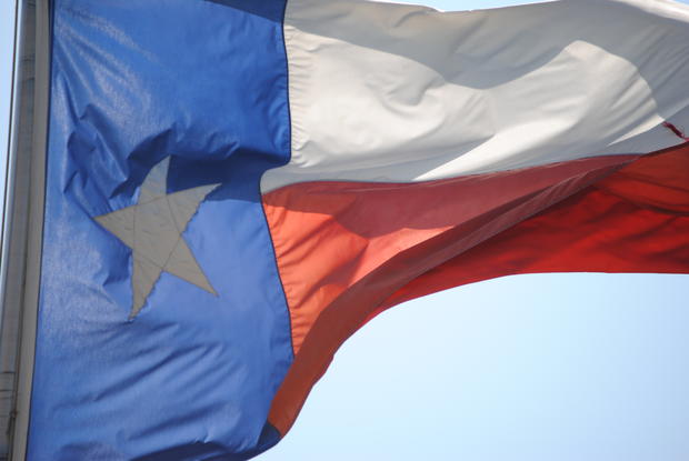 Texas Flag High Winds 