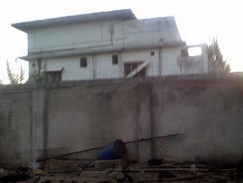 photo acquired by Reuters, of Osama bin Laden's compound taken hours after the U.S. assault in Abbottabad, Pakistan.