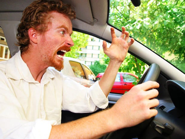 road rage, angry, enraged, furious, driver, redhead, car, driving, stock, 4x3