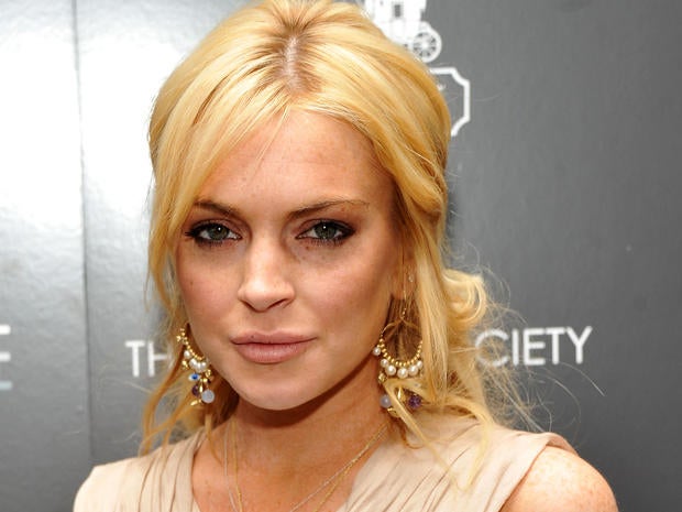 Lindsay Lohan at the Cinema Society & Coach screening of "Source Code" on March 31, 2011, in New York.