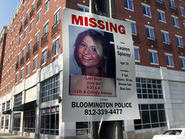 Lauren Spierer disappeared around 4:20 a.m. on Friday. Police say they suspect foul play in the disappearance of a 20-year-old Indiana University student five days ago, but have little information about what happened to her.