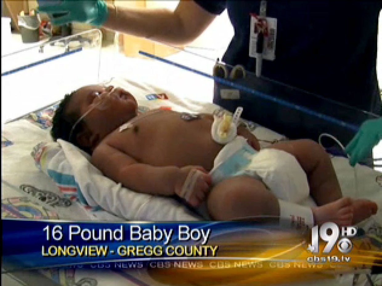 16pound baby born in Texas, nicknamed 'Moose' CBS News
