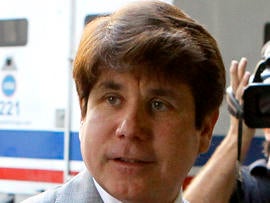 Former Illinois Gov. Rod Blagojevich arrives at a federal courthouse for a hearing in Chicago July 15, 2011. It is Blagojevich's first time in court since a jury convicted him of multiple corruption counts in June. Judge James Zagel warned Blagojevich that he could lose his Chicago home and a condo in Washington if he tried to flee or otherwise violated his bond terms.