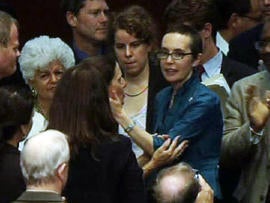 Gabby Gifford at House vote on Debt