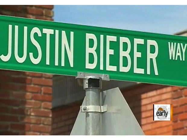 "Justin Bieber Way" street sign stolen in Texas