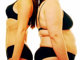 fat, skinny, thin