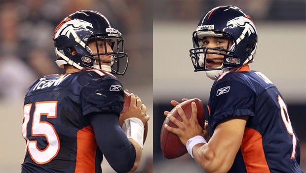 Tim Tebow and Brady Quinn