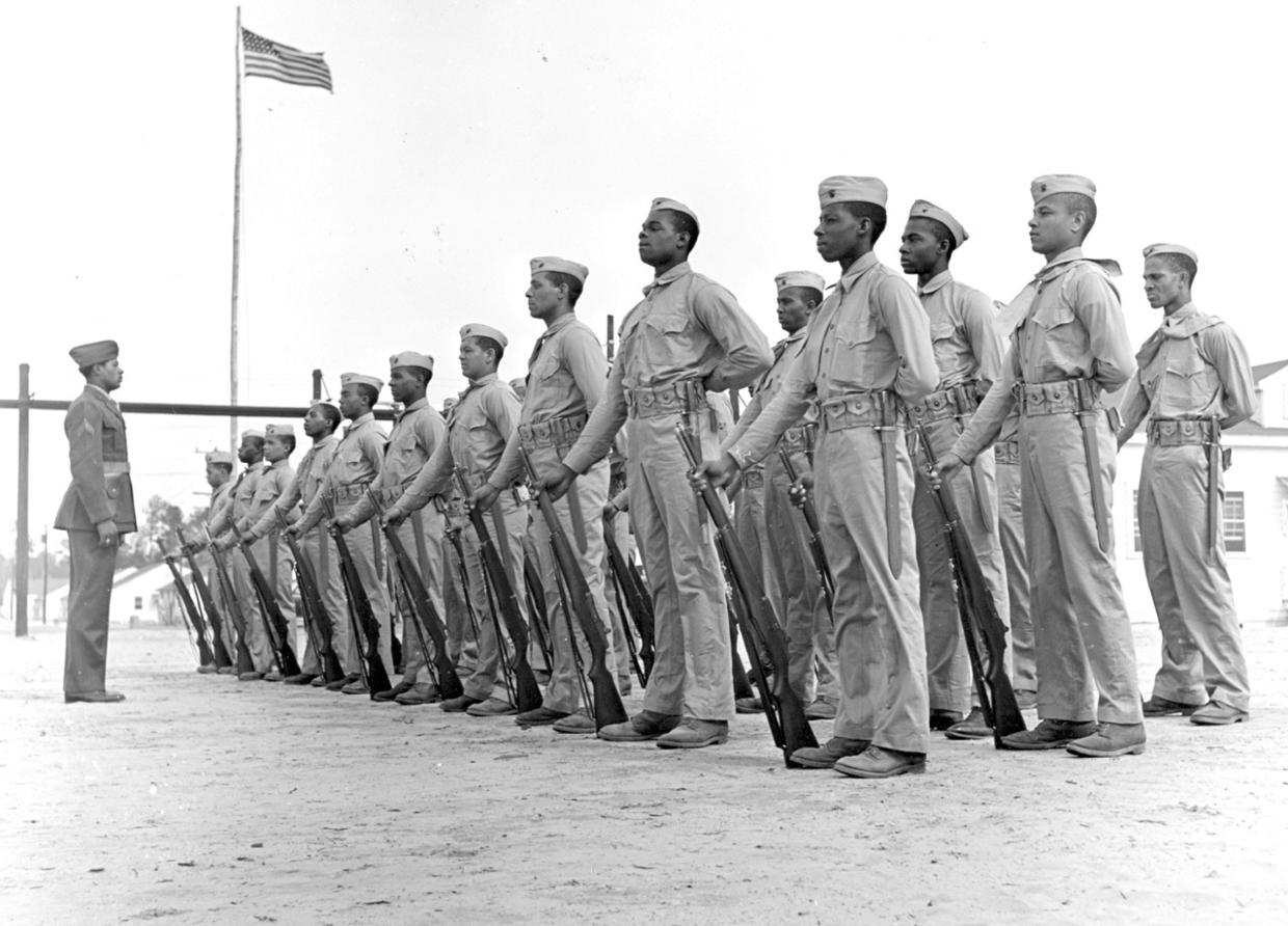 For First Black Marines Credit Long Overdue CBS News