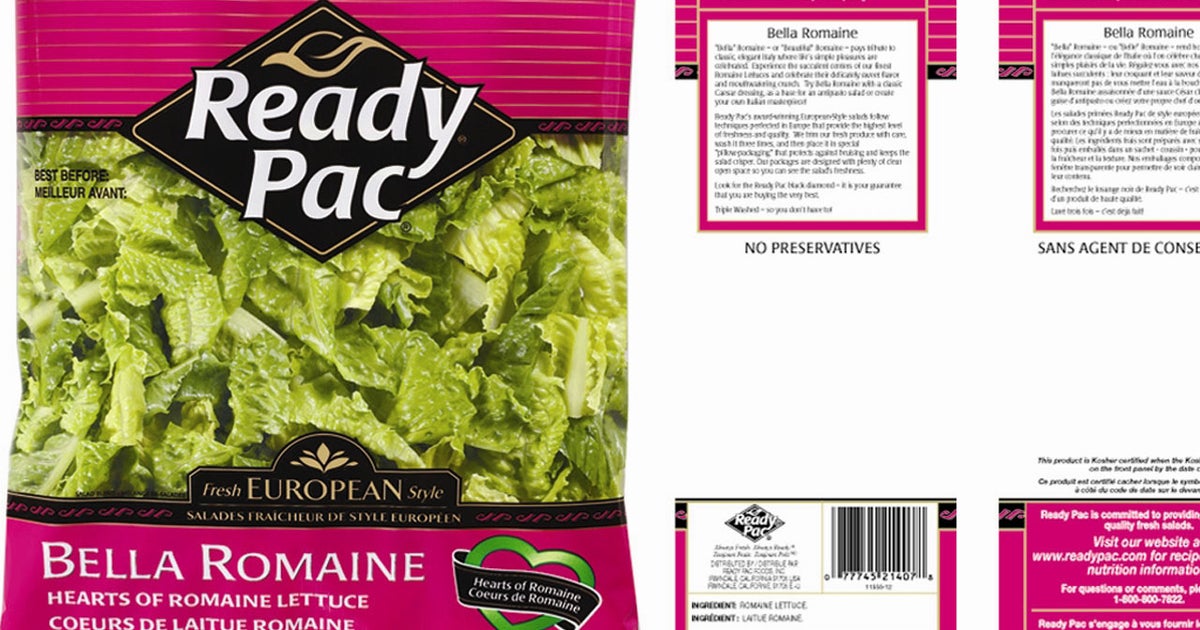 Romaine lettuce packs recalled over E. coli fear CBS News