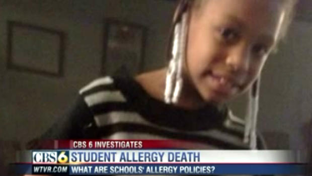 Student's death spotlights food allergies in school - CBS News