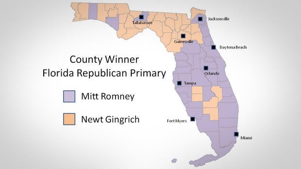 County winners in Florida Primary