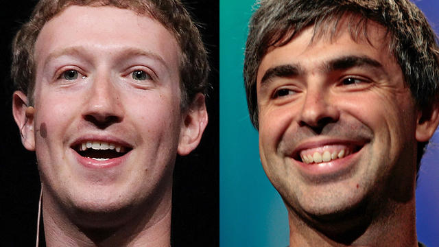 Mark Zuckerberg and Larry Page 