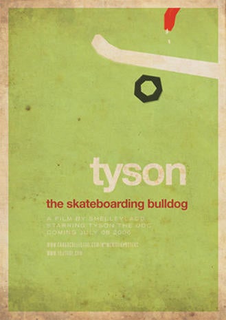 tyson the skateboarding bulldog