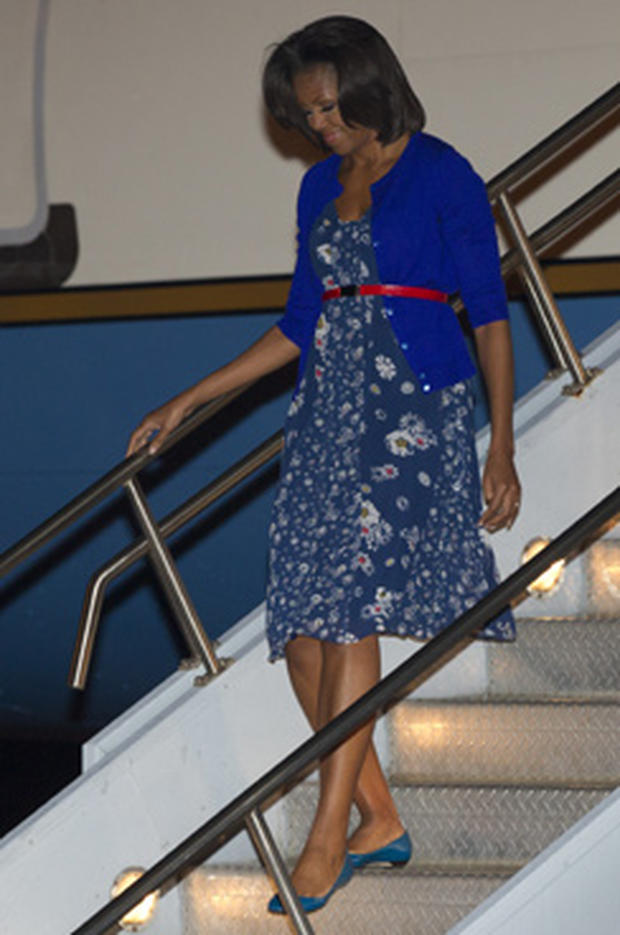 Michelle Obama spotted wearing a Jason Wu for Target dress - CBS News