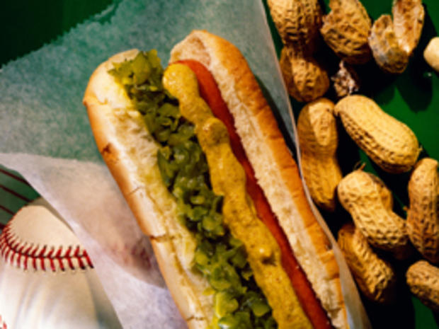 hot dog baseball 