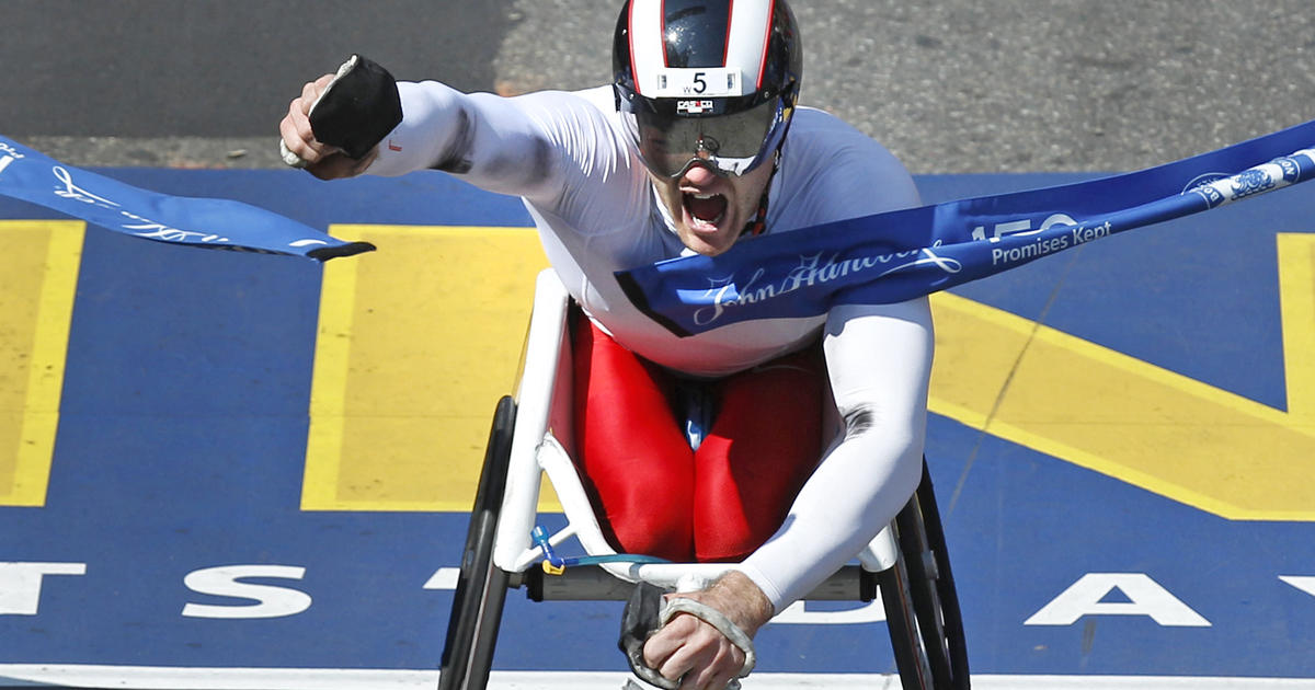 Joshua Cassidy breaks Boston Marathon wheelchair record CBS News