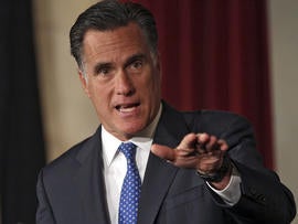 Mitt Romney addresses the Latino Coalition's 2012 Small Business Summit