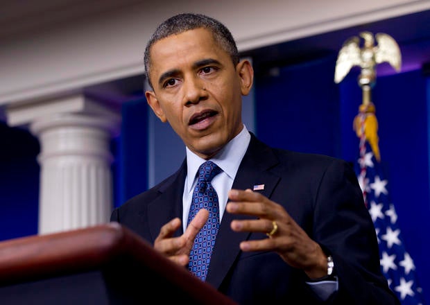 President Barack Obama talks about the economy