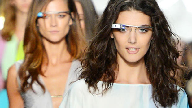 Models sport Google Glass on runway 