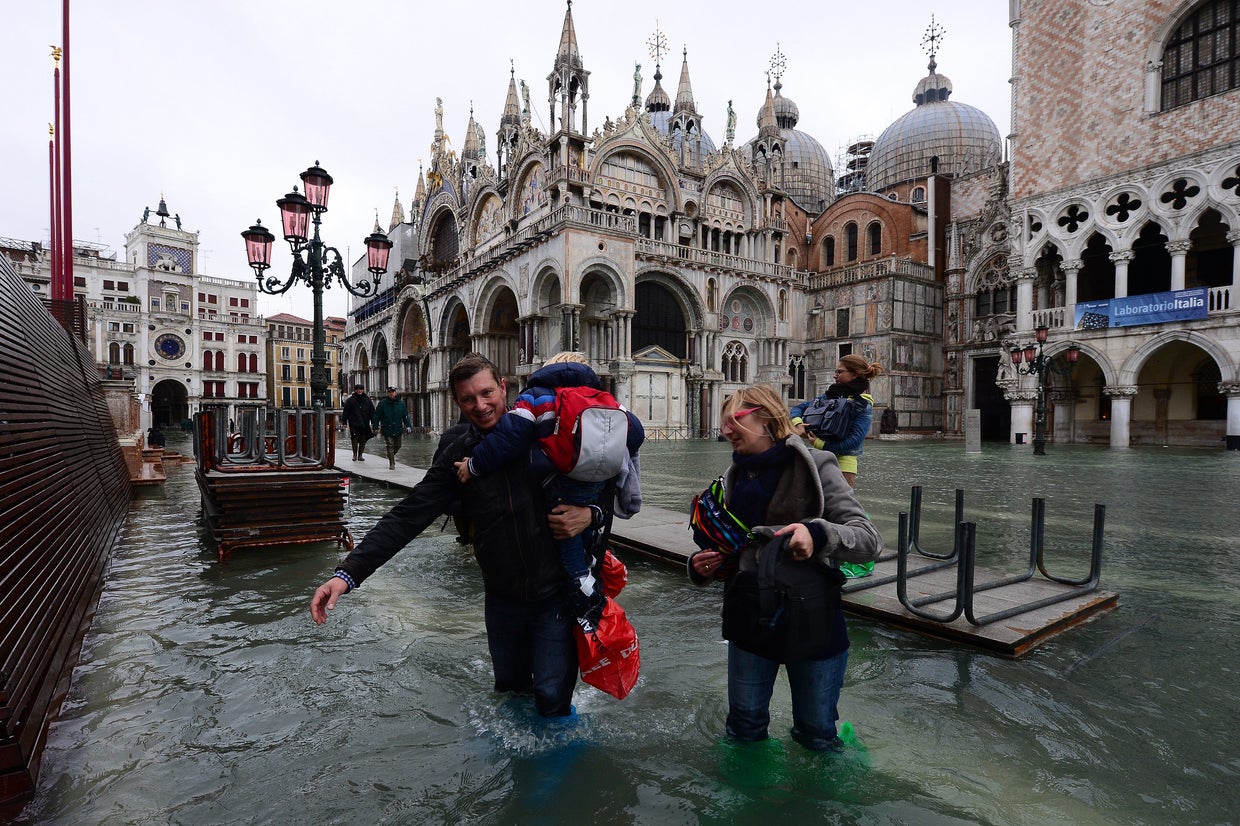 Venice under water CBS News