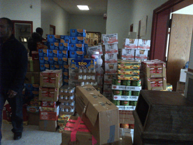 Donations From New Orleans At Amityville High School 