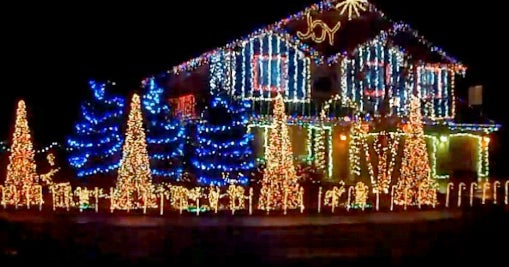 Holiday light show mixed with dubstep music CBS News