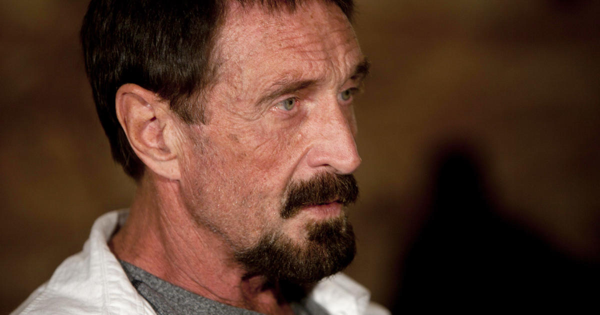 John Mcafee Says He Wants To Return To U S Cbs News