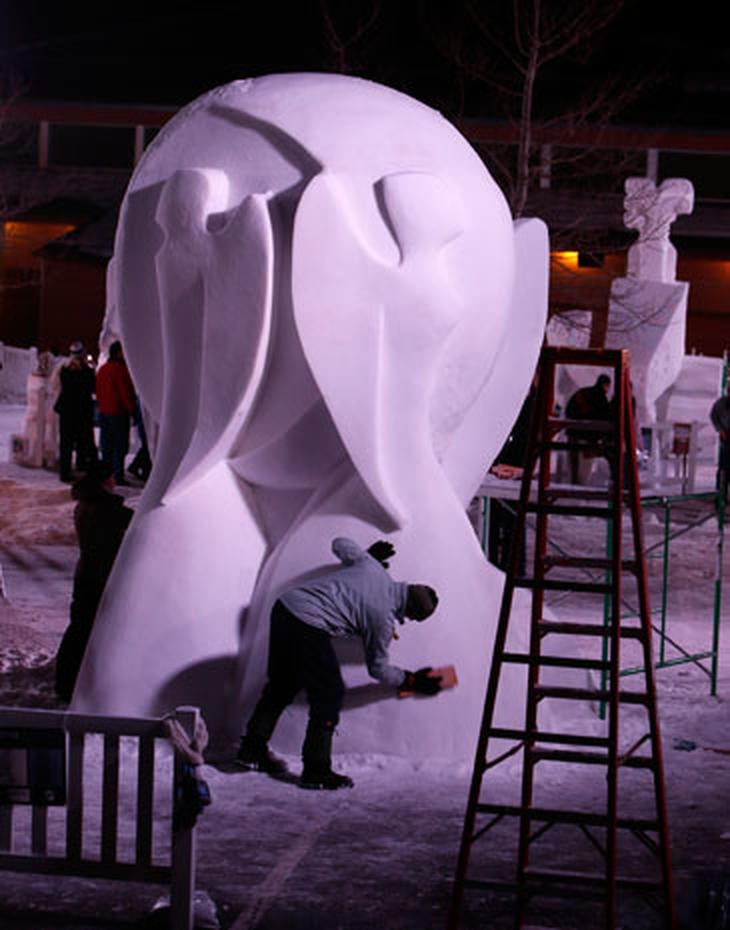International Snow Sculpture Championships Photo 1 Pictures CBS News