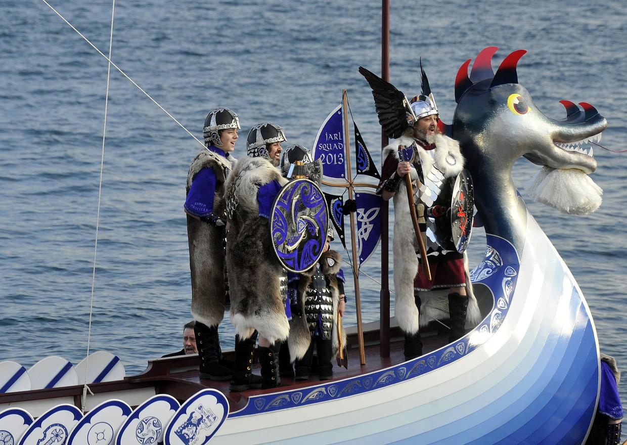 Viking Festival in the Shetland Islands CBS News