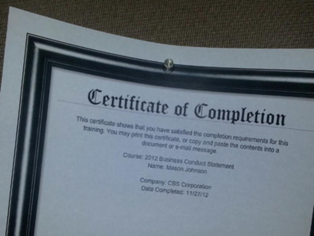 Certificate of Awesome 