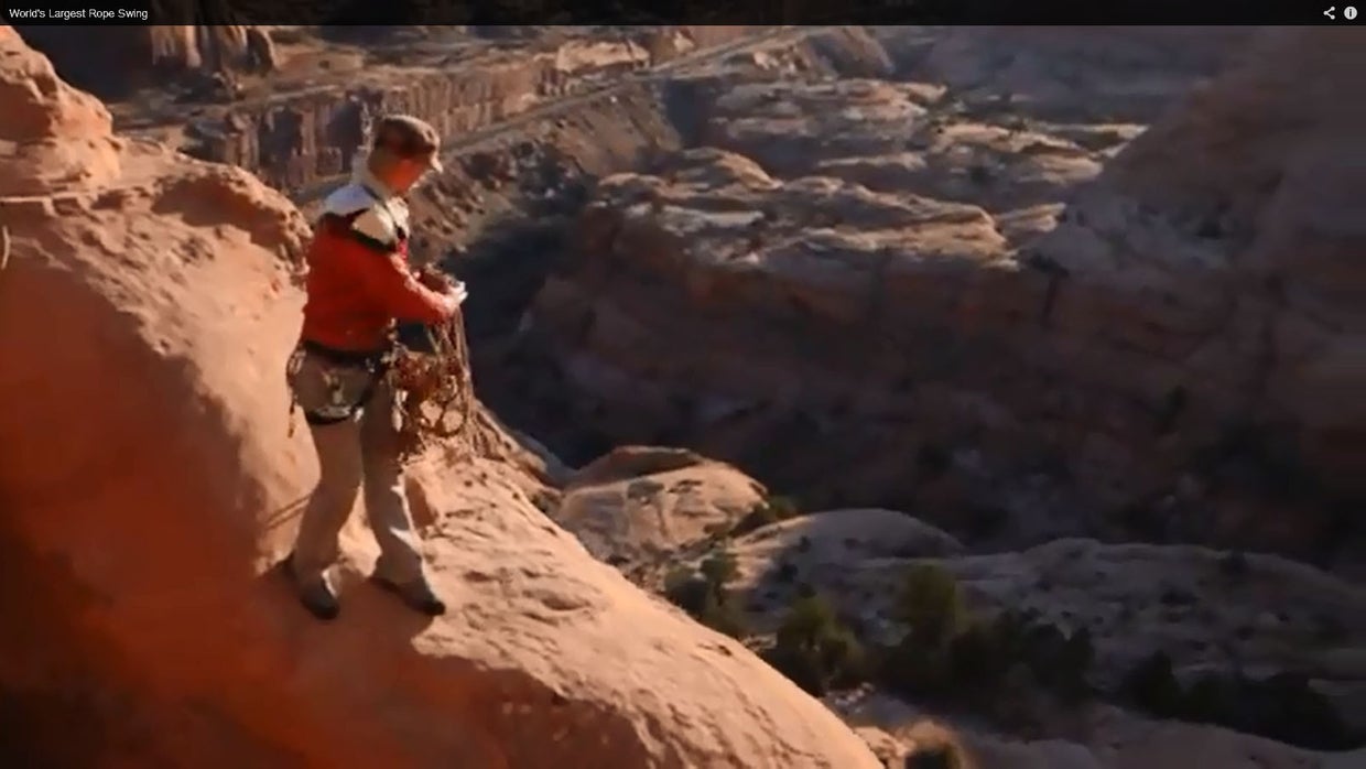 Man killed attempting famous Utah rope swing - CBS News