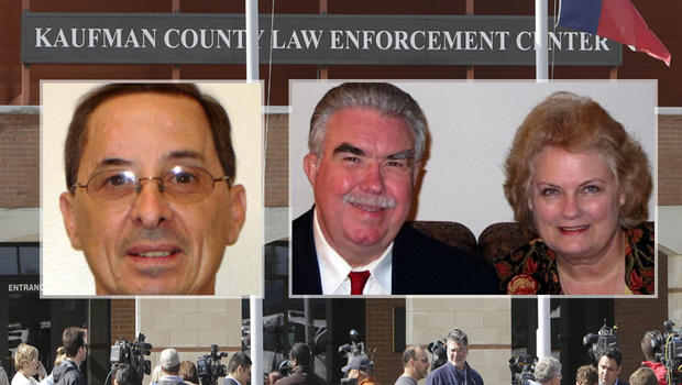 Assistant District Attorney Mark Hasse, left, and District Attorney Mike McLelland and his wife Cynthia, right.